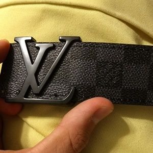 Louis Vuitton Black Monogram Belt